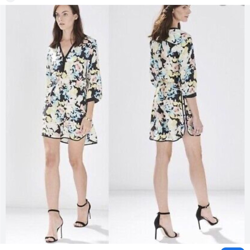 Parker Woman’s 100% Mallory Silk Watercolored Floral Midi Dress. Size XS.